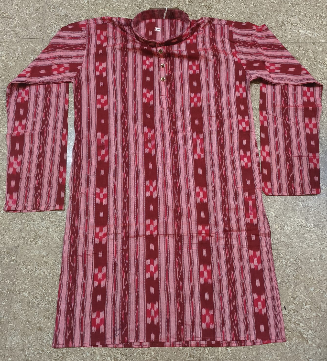 Royal Red Sambalpuri Kurta