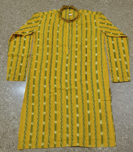 Yellow Sambalpuri Kurta