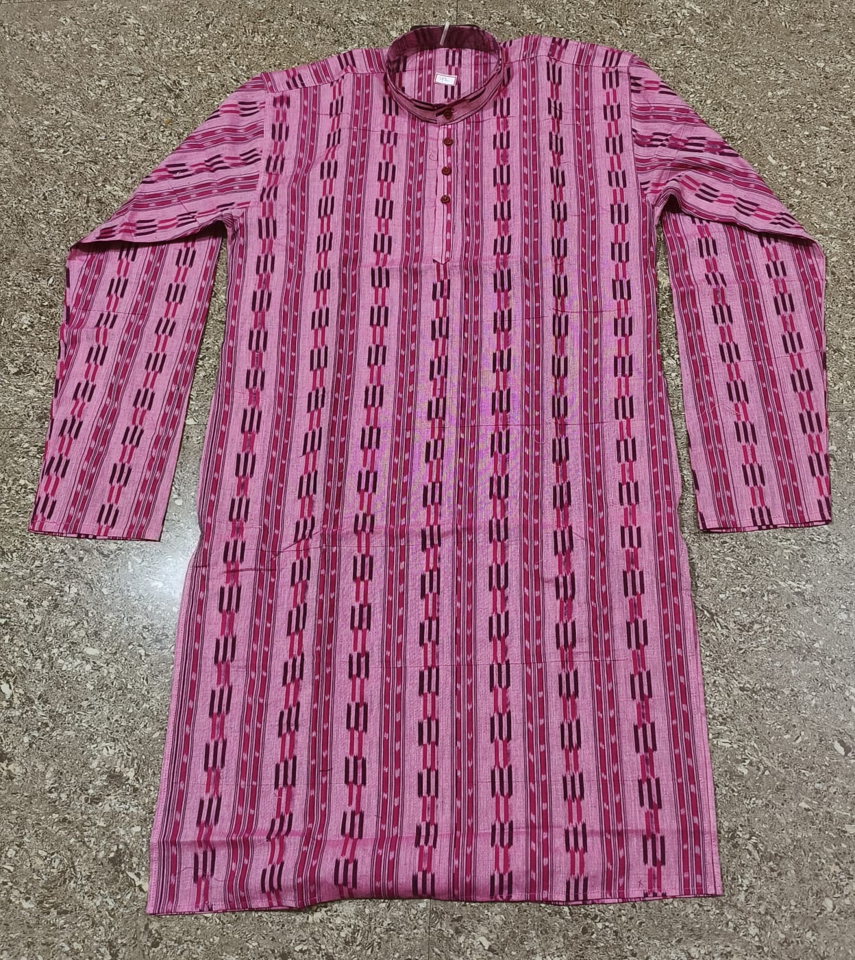 Magenta Pink Sambalpuri Kurta