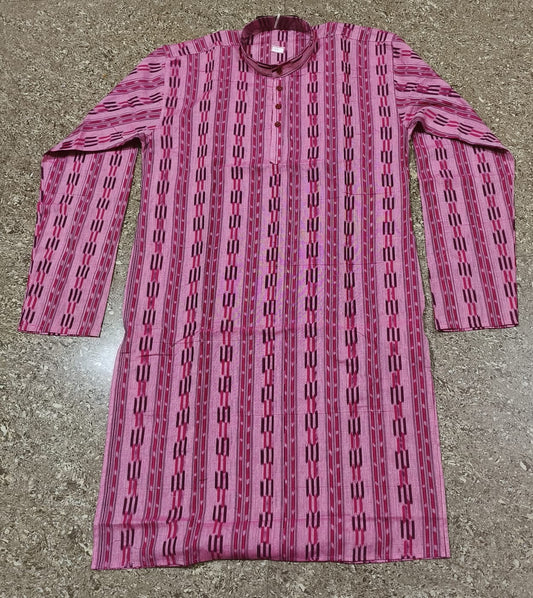 Magenta Pink Sambalpuri Kurta
