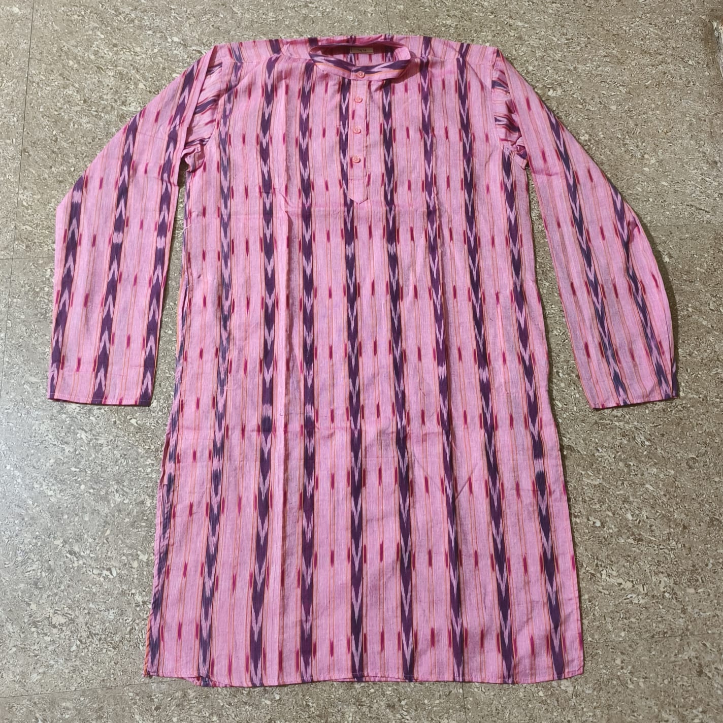 Pink elegance Sambulpuri Kurta
