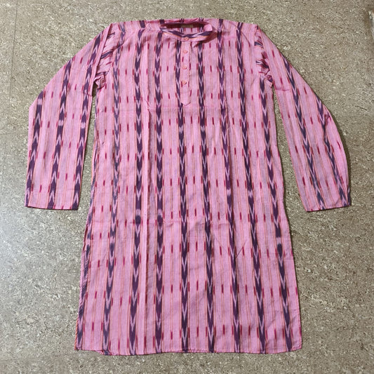 Pink elegance Sambulpuri Kurta