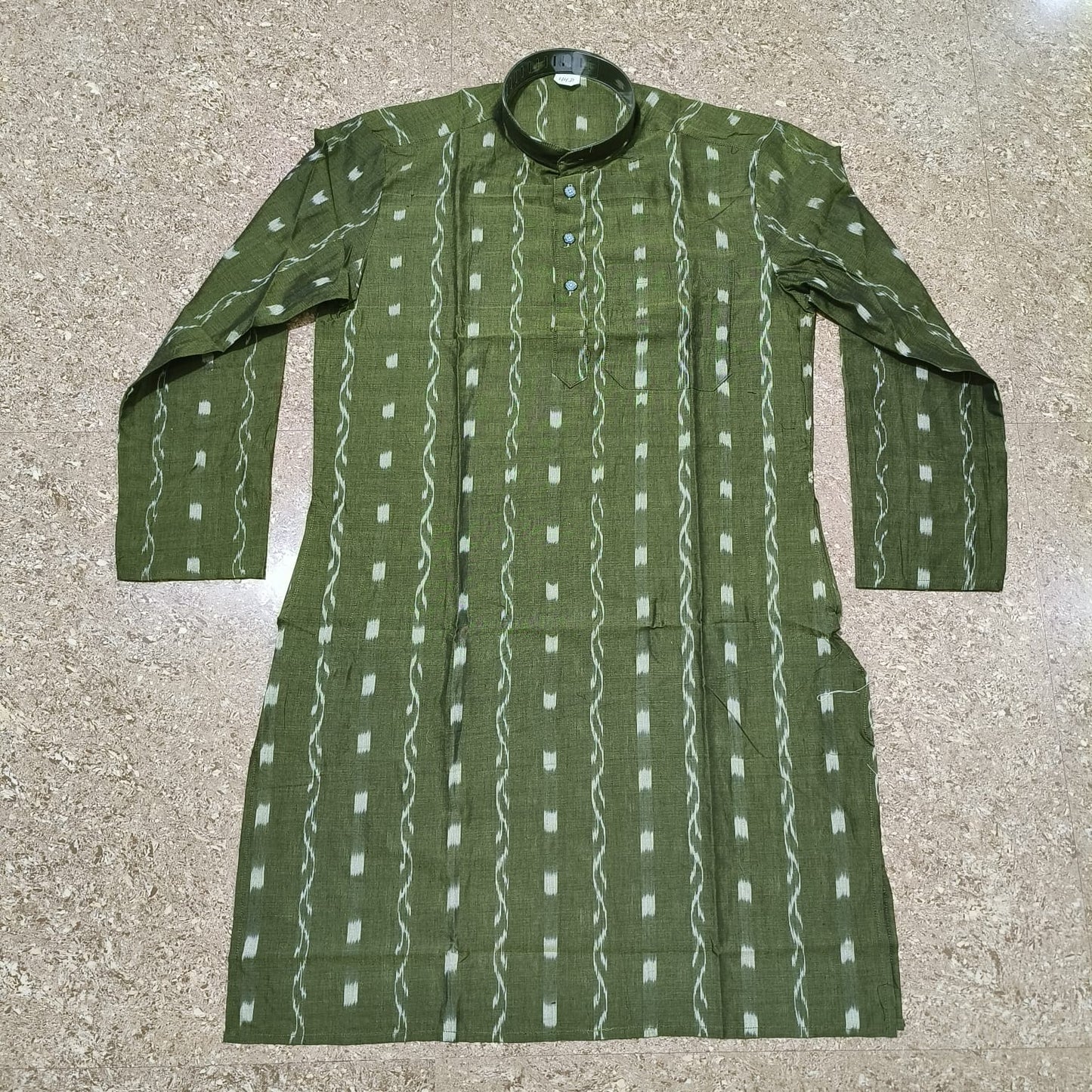 Olive Green Sambalpuri Kurta