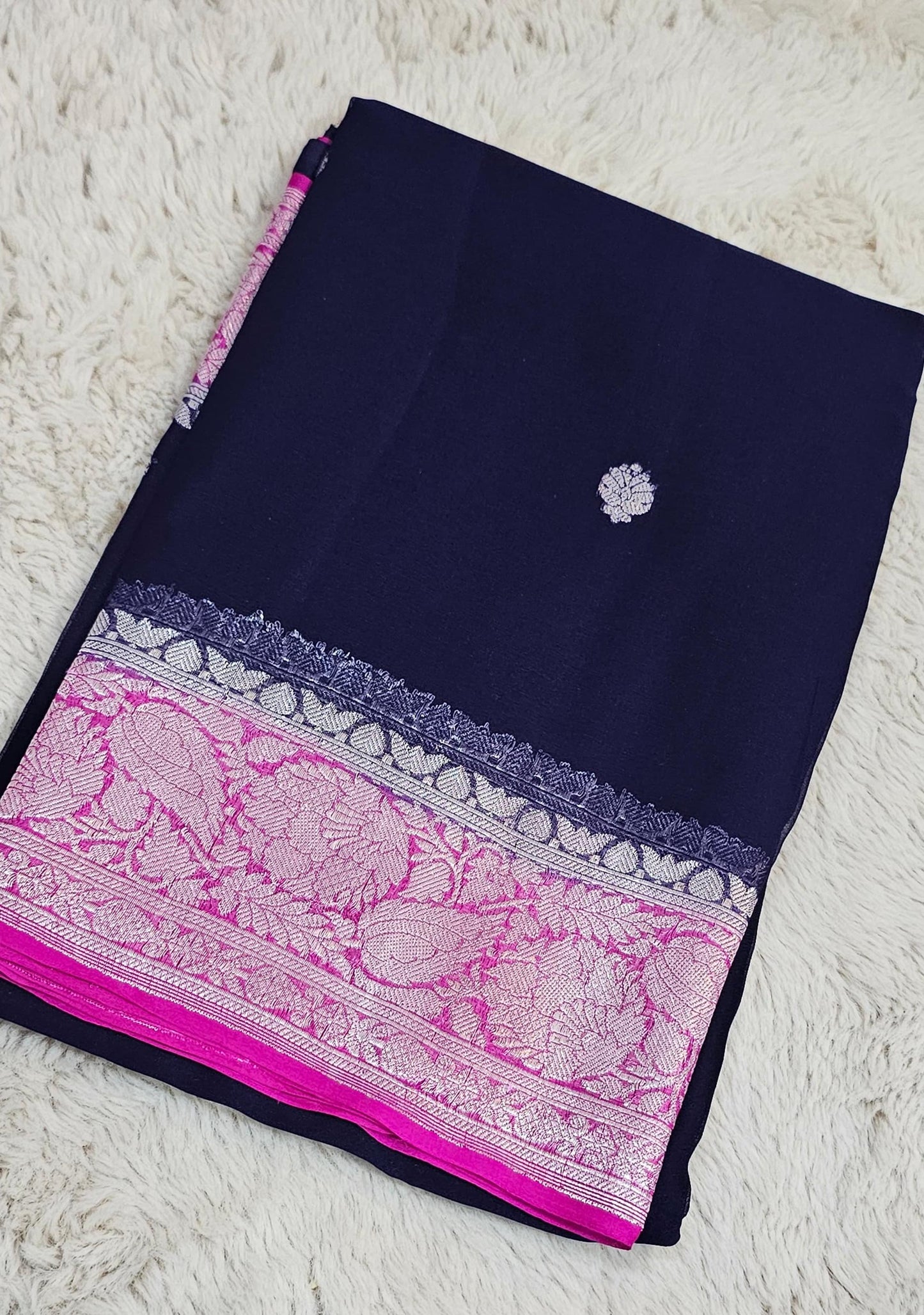 Khadi chiffon banarasi sarees