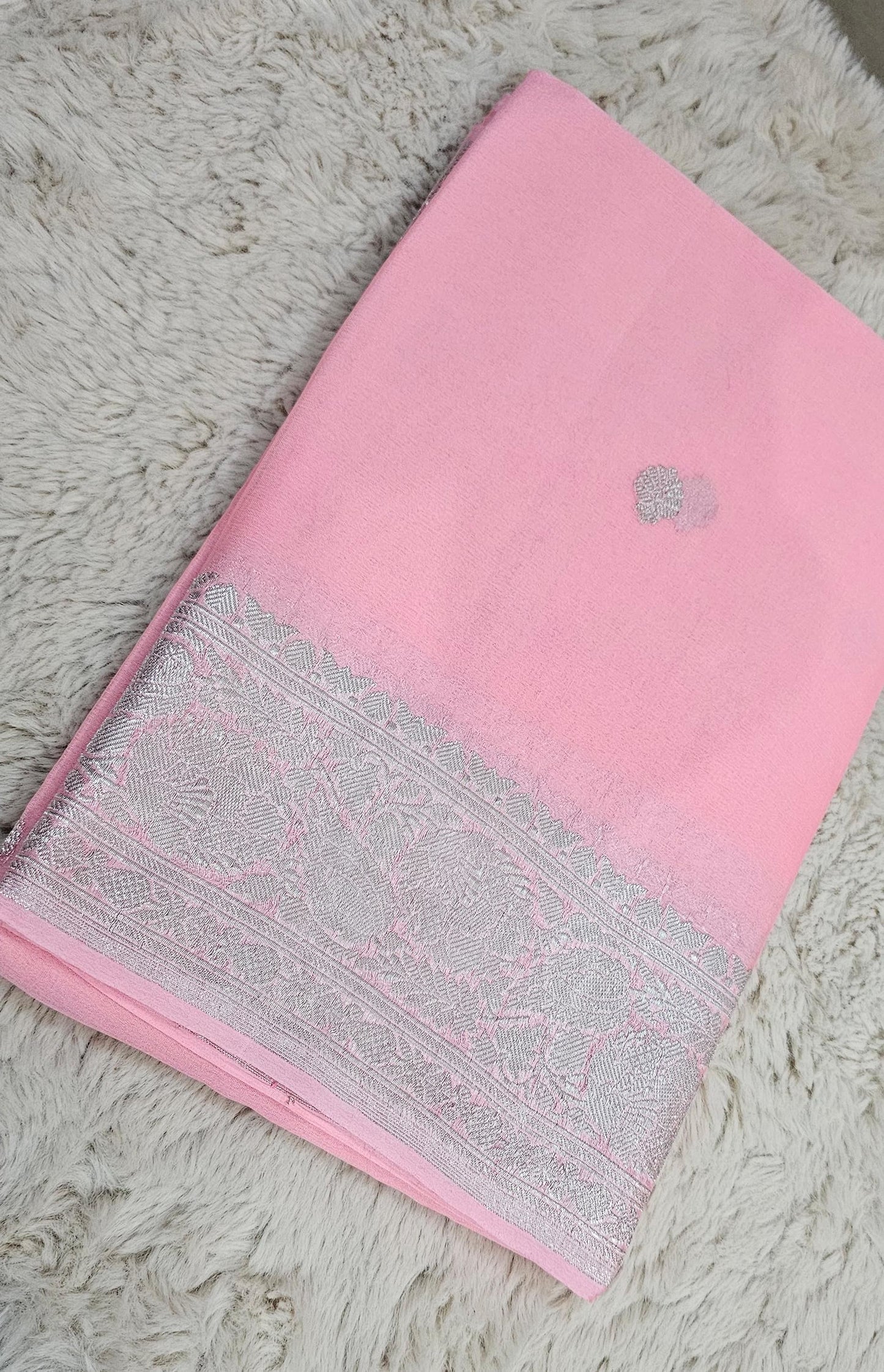 Khadi chiffon banarasi sarees