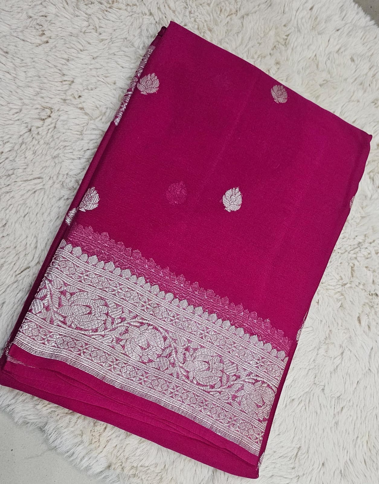 Khadi Chiffon Banarasi Saree