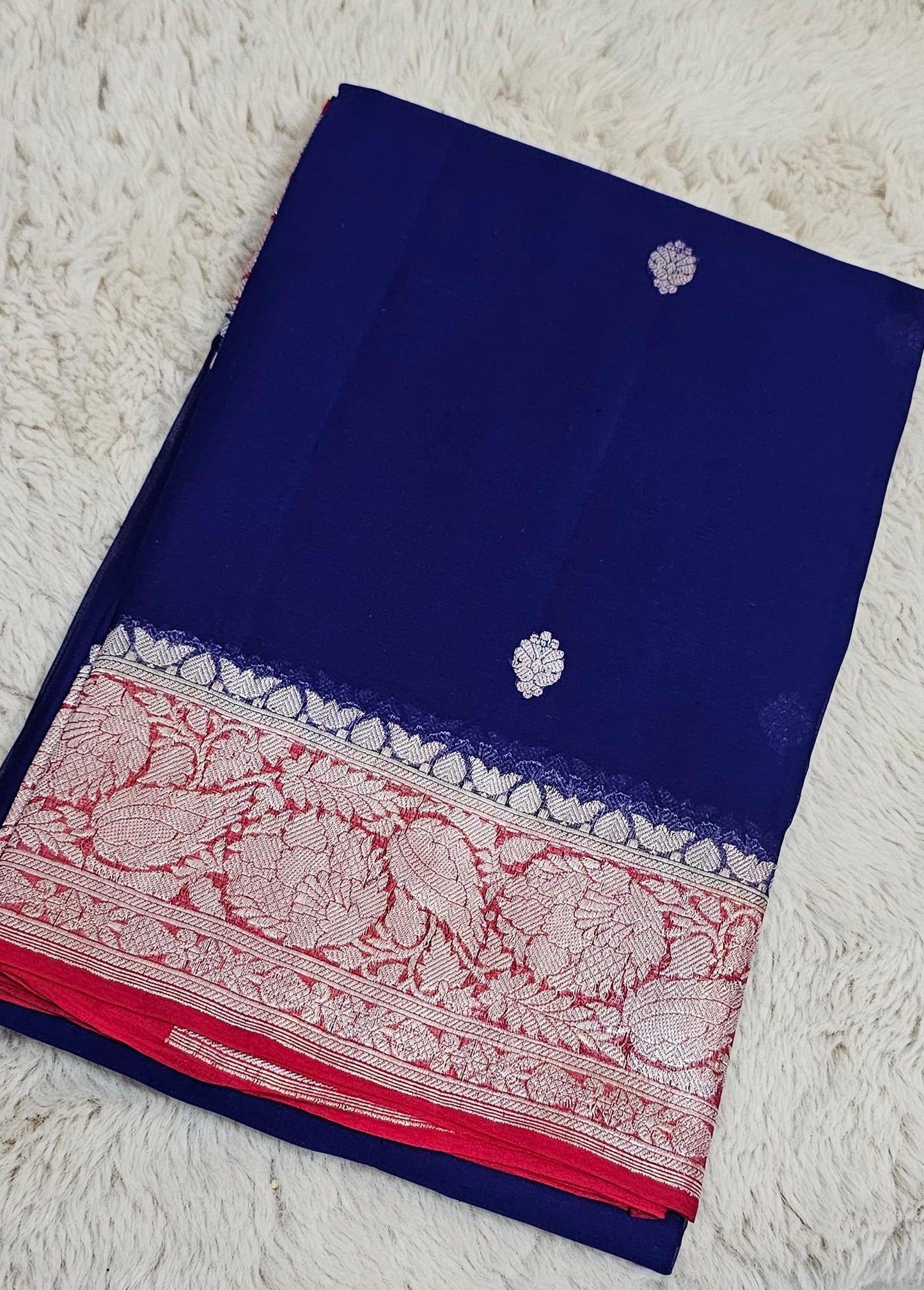 Khadi chiffon banarasi sarees