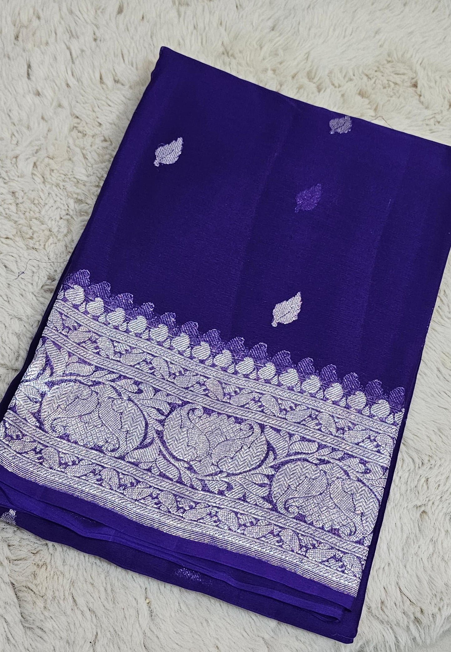 Khadi Chiffon Banarasi Saree
