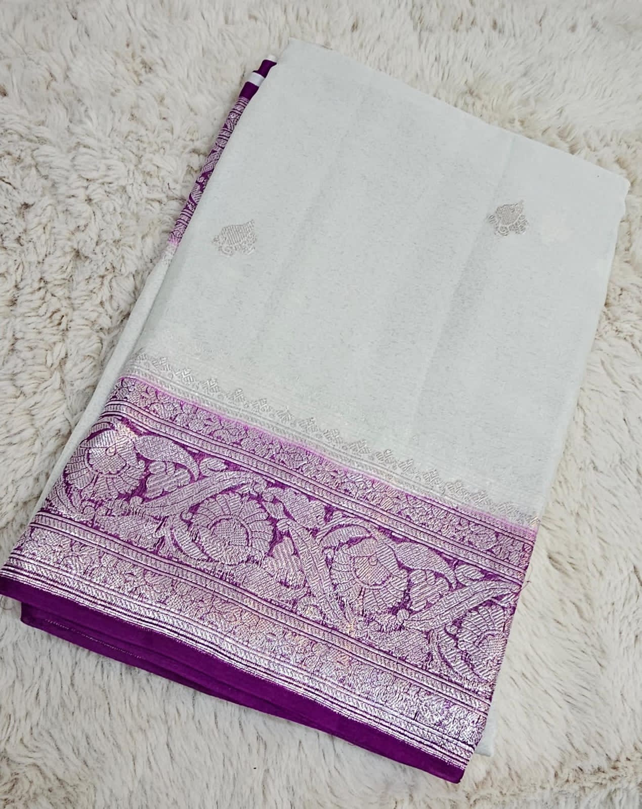 Khadi Chiffon Banarasi Saree