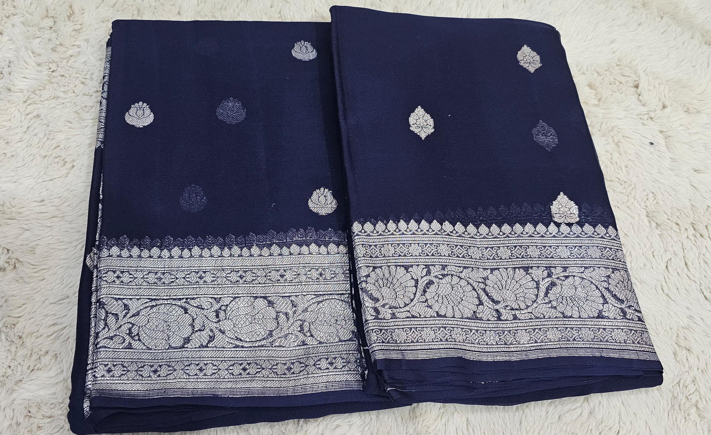 Khadi Chiffon Banarasi Saree