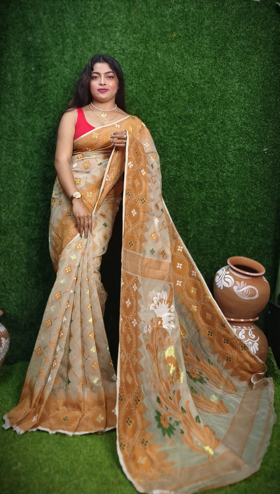Elegant Dhakai Jamdani Sarees