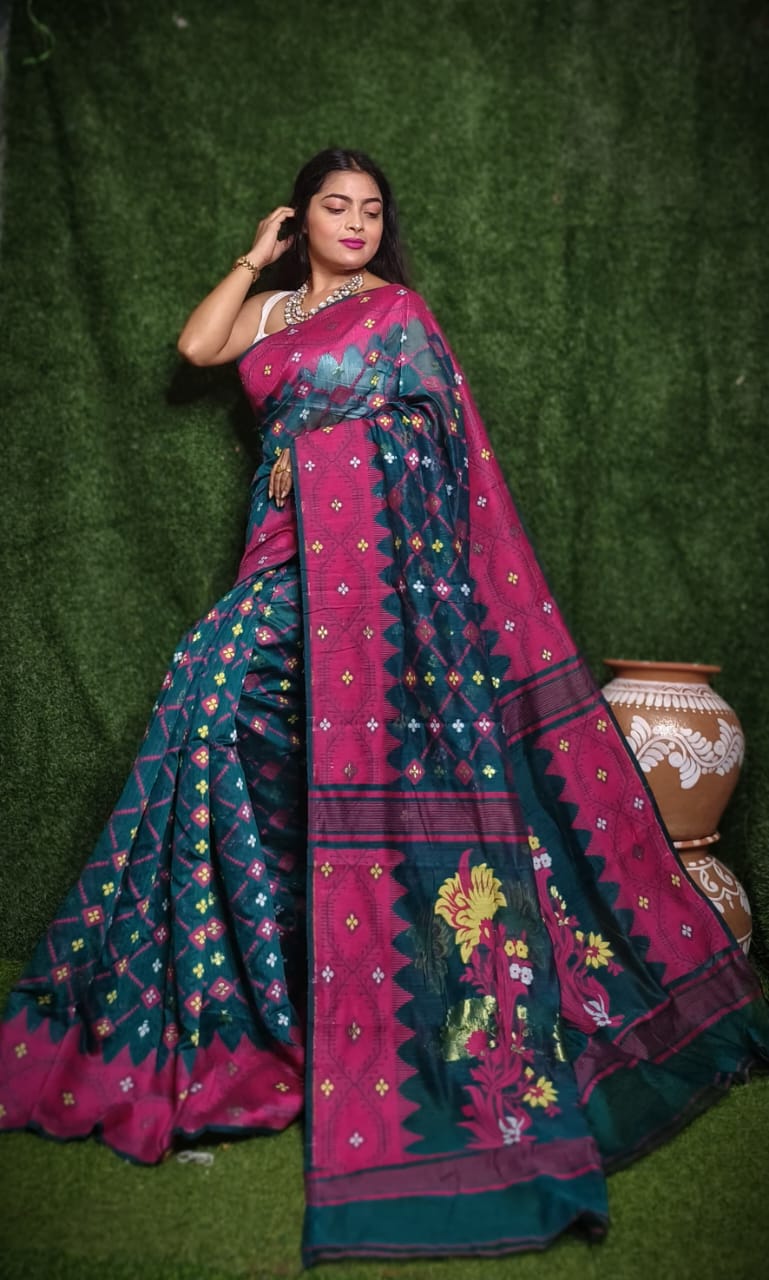 Elegant Dhakai Jamdani Sarees