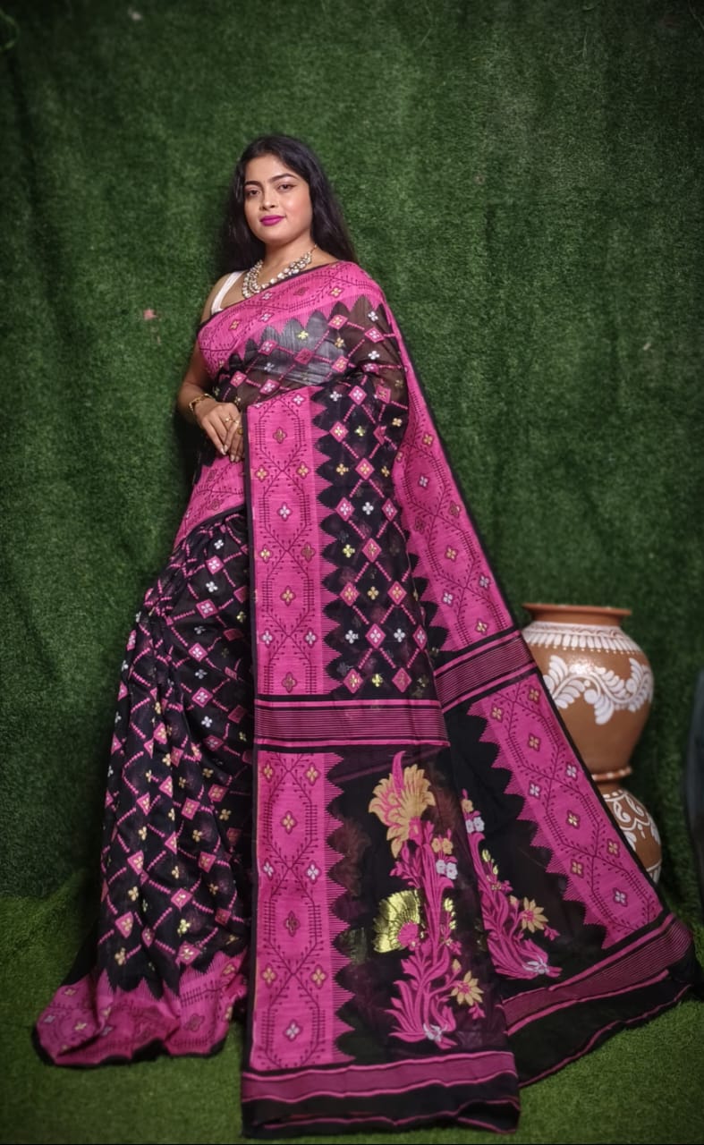 Elegant Dhakai Jamdani Sarees