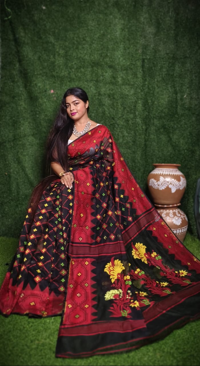 Elegant Dhakai Jamdani Sarees