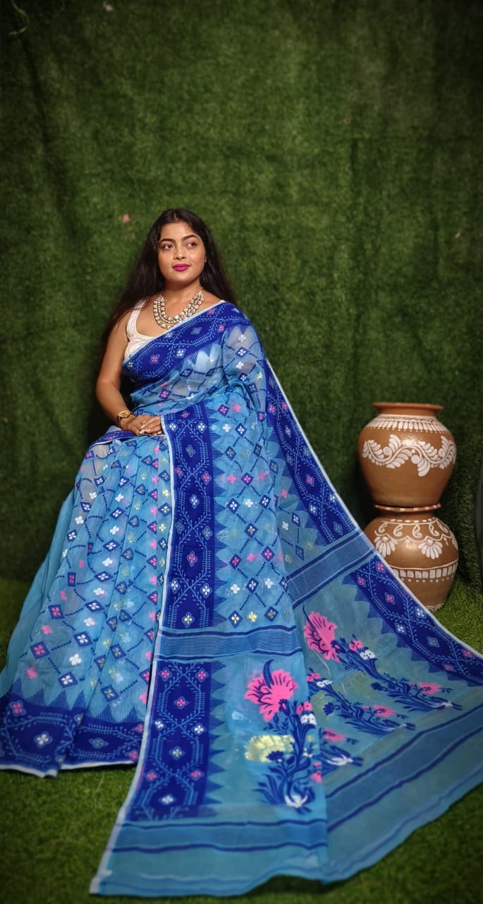 Elegant Dhakai Jamdani Sarees