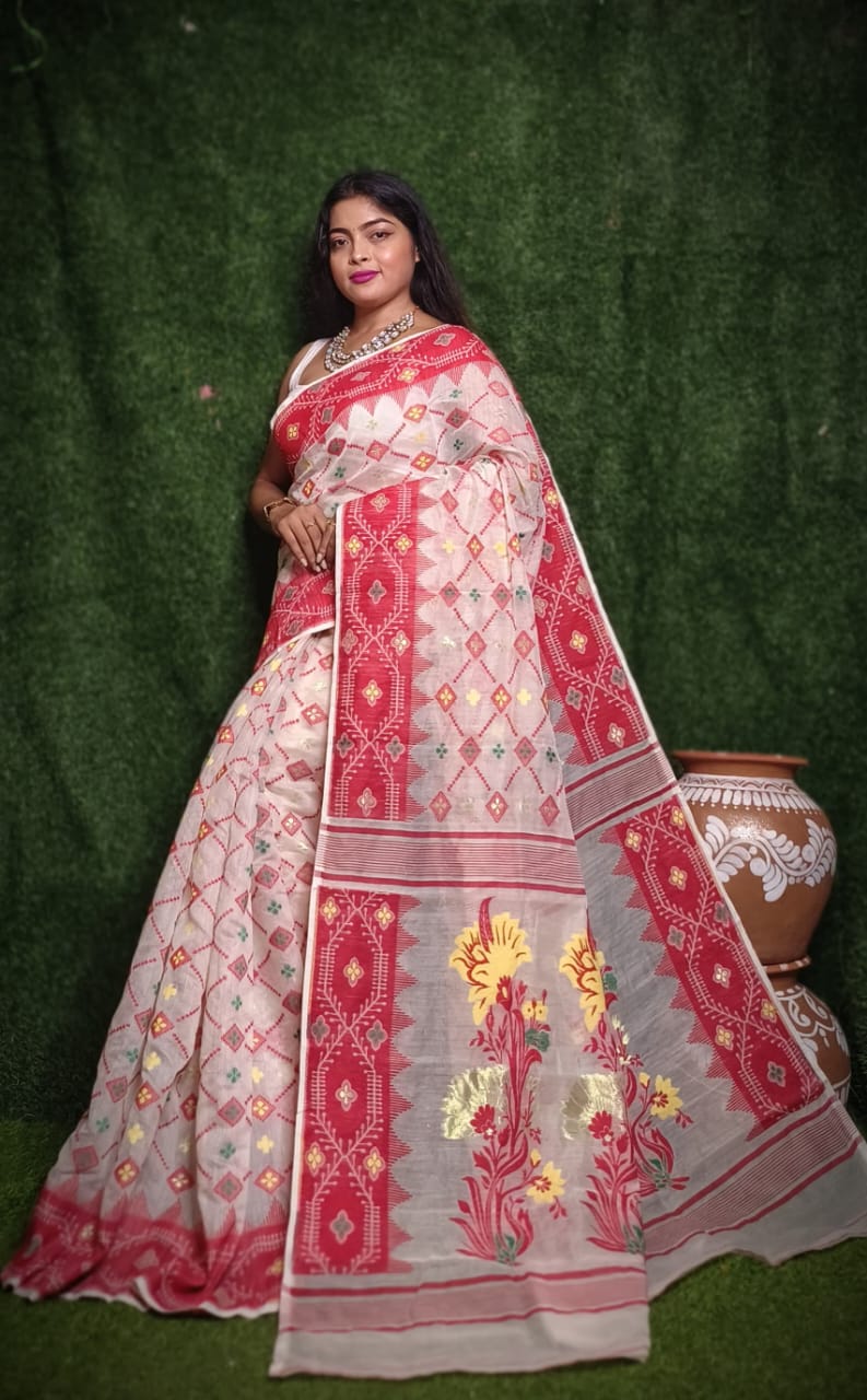 Elegant Dhakai Jamdani Sarees
