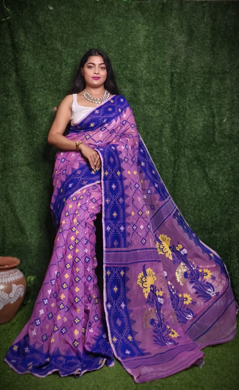 Elegant Dhakai Jamdani Sarees