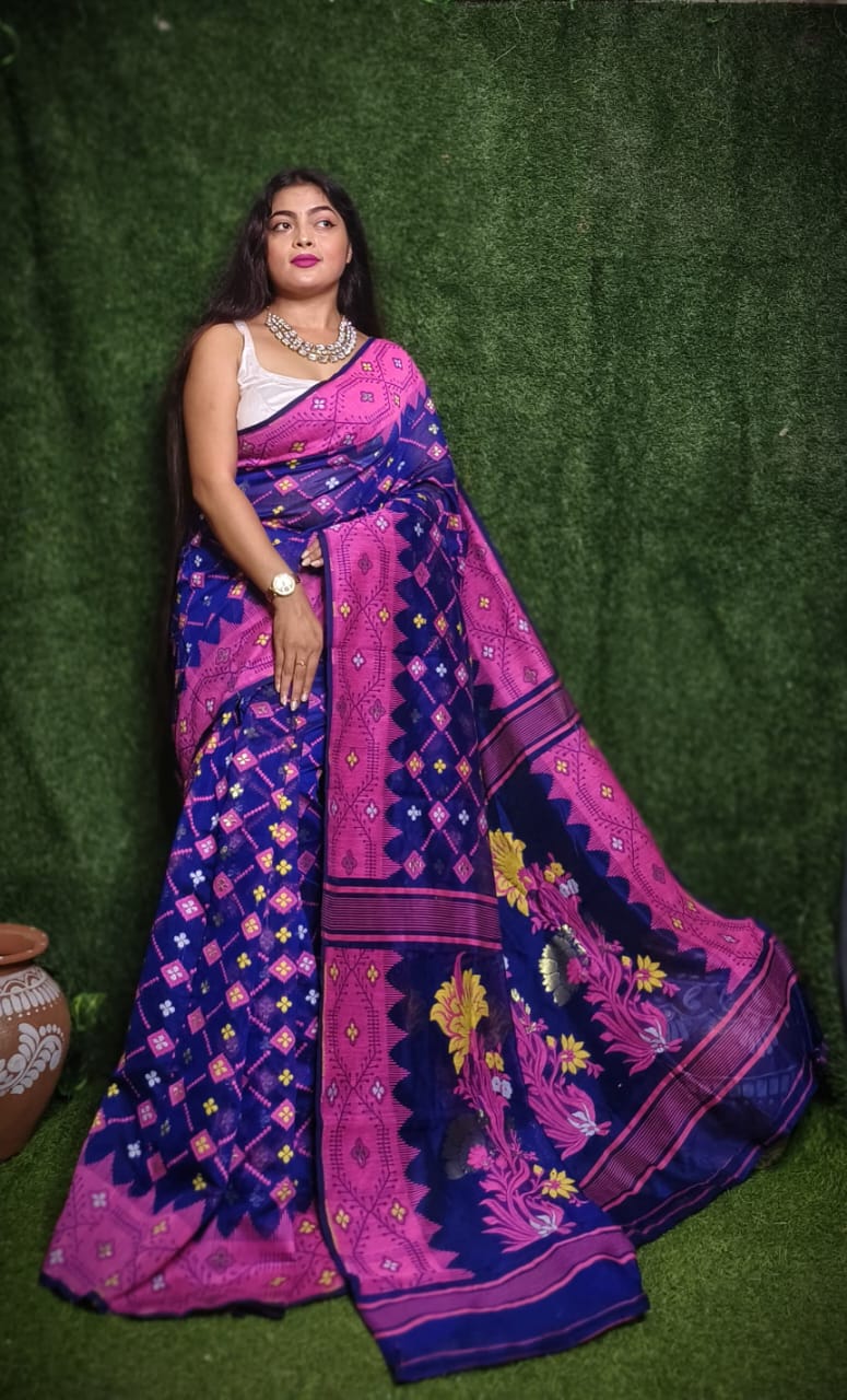 Elegant Dhakai Jamdani Sarees