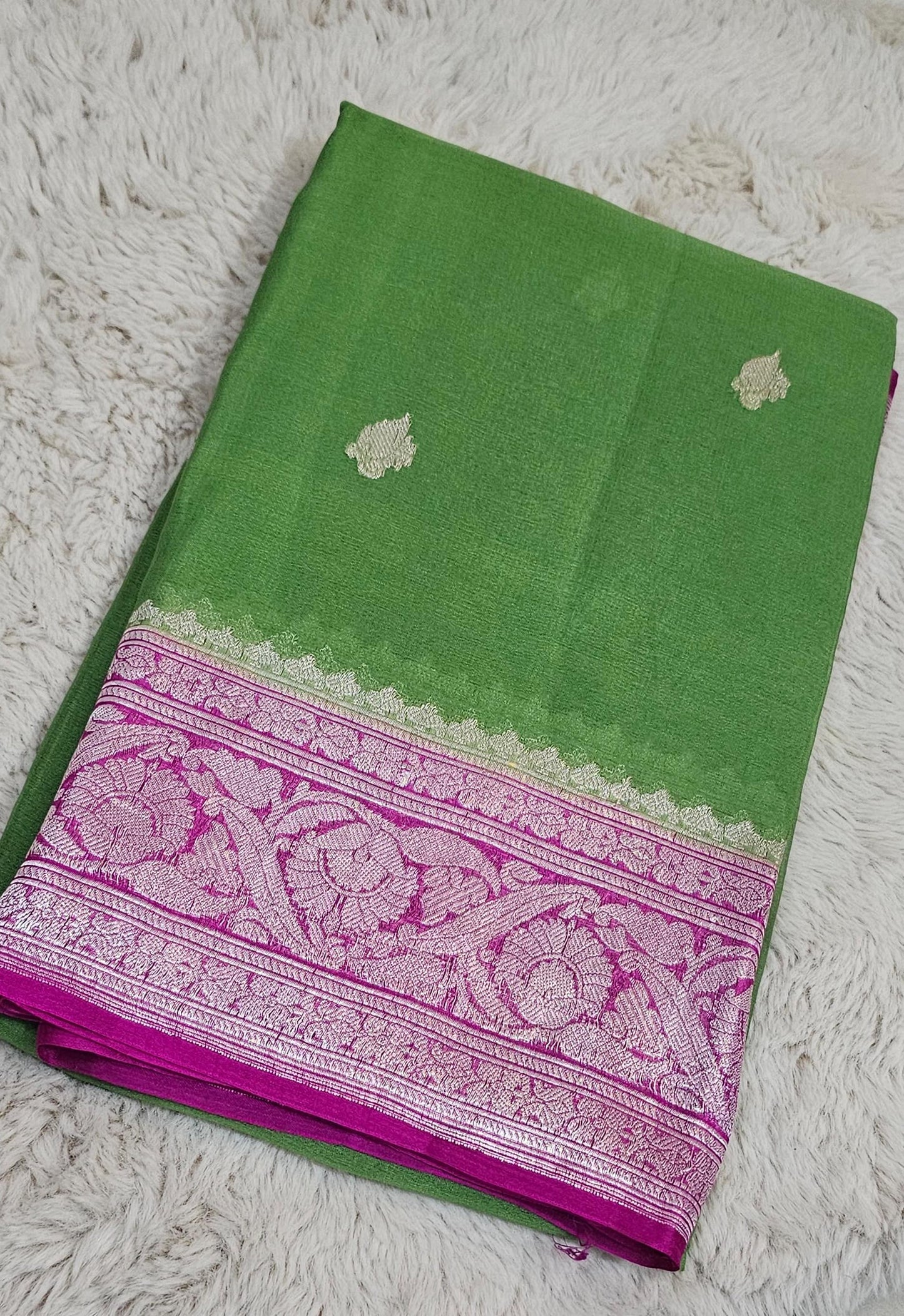Khadi Chiffon Banarasi Saree
