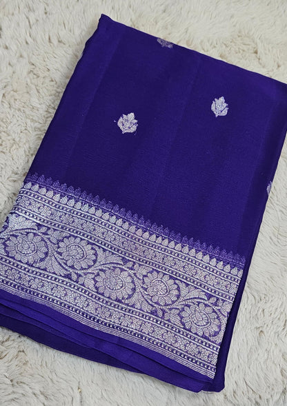Khadi Chiffon Banarasi Saree