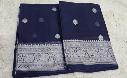 Khadi Chiffon Banarasi Saree
