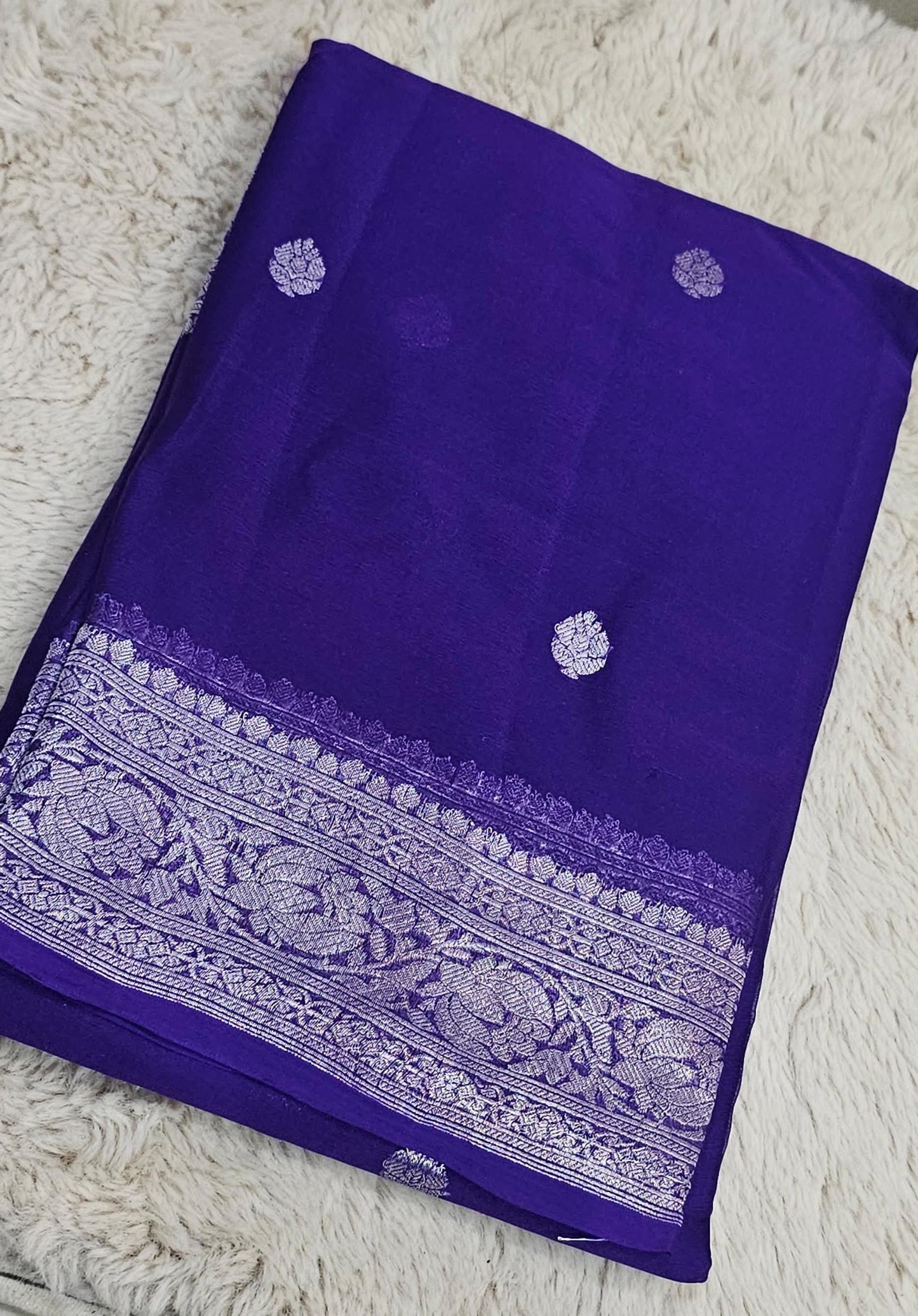 Khadi Chiffon Banarasi Saree