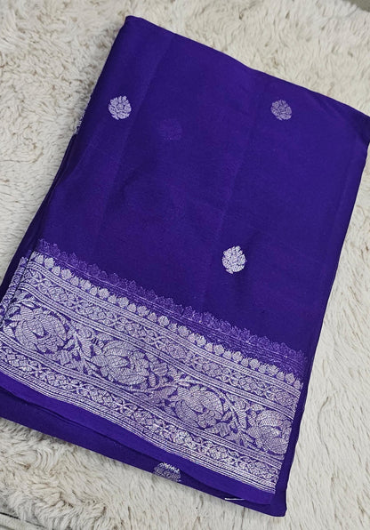 Khadi Chiffon Banarasi Saree