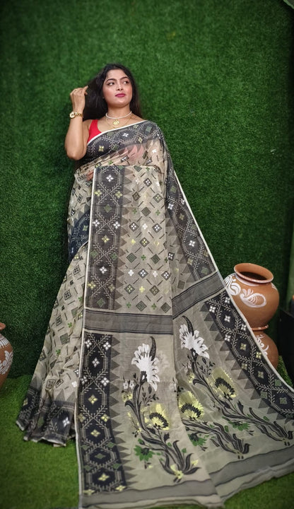 Elegant Dhakai Jamdani Sarees