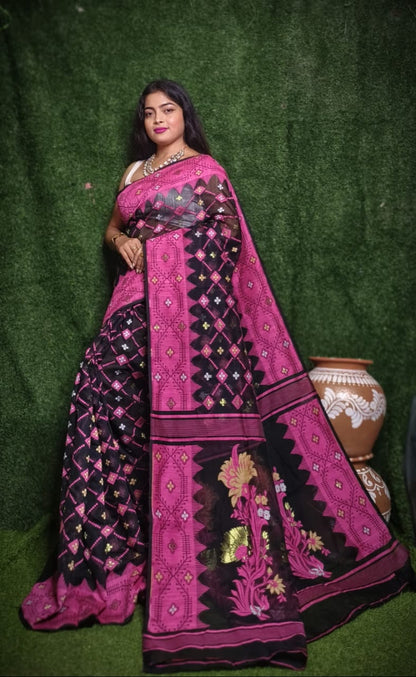 Elegant Dhakai Jamdani Sarees