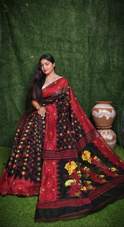 Elegant Dhakai Jamdani Sarees