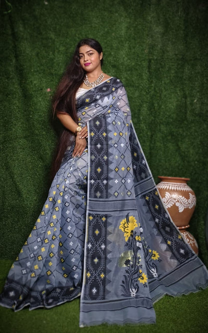 Elegant Dhakai Jamdani Sarees