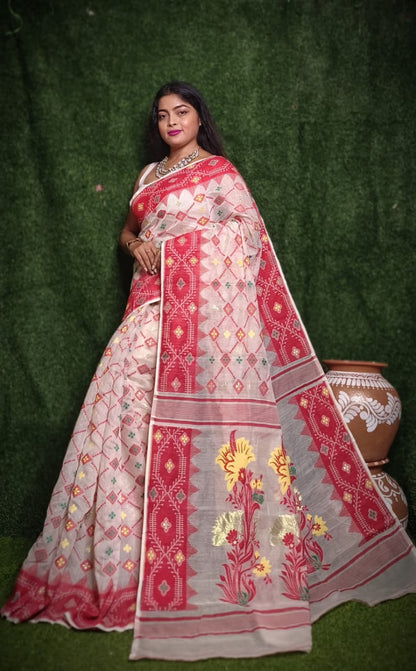 Elegant Dhakai Jamdani Sarees