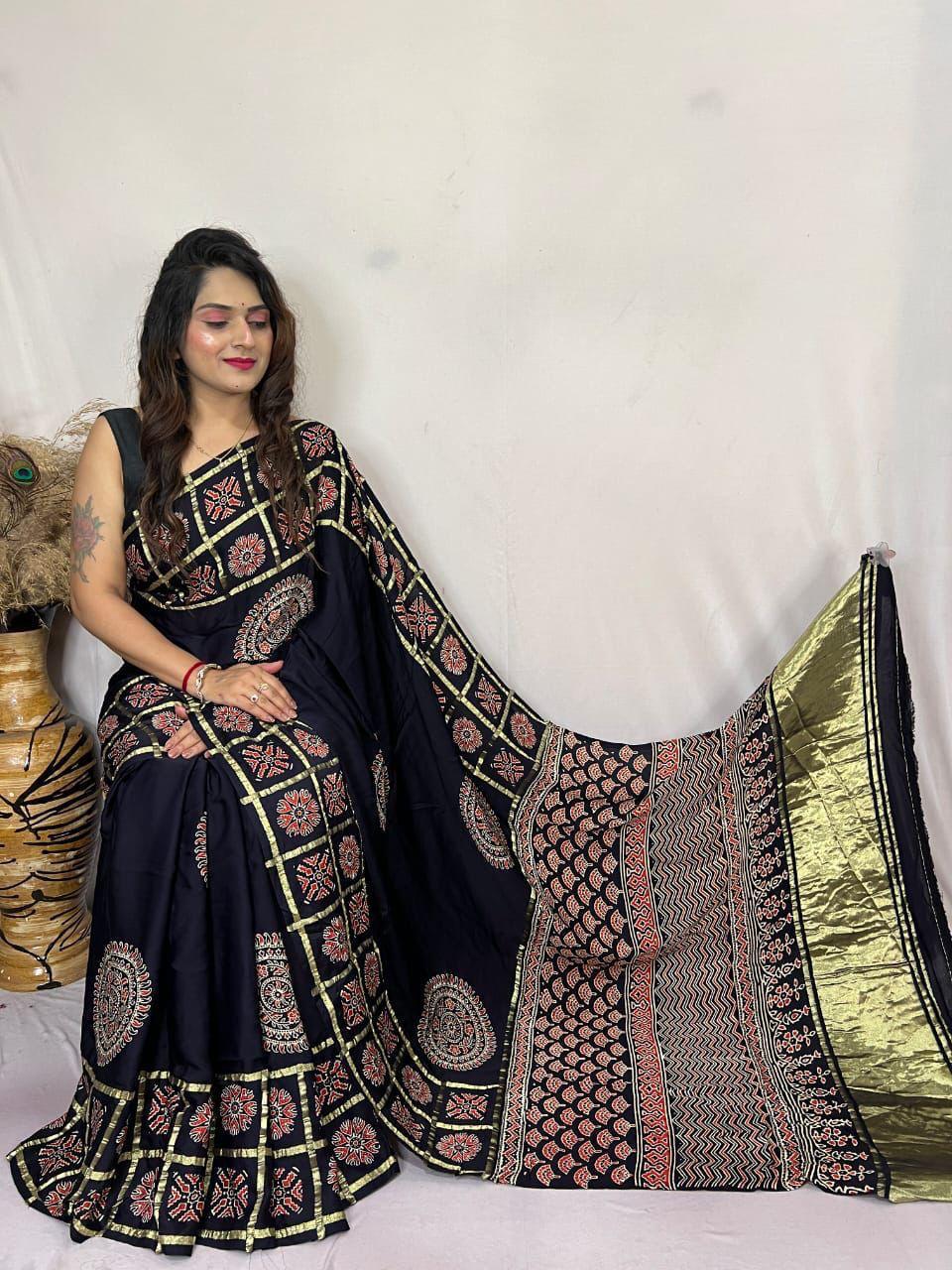 Ajrakh modal silk