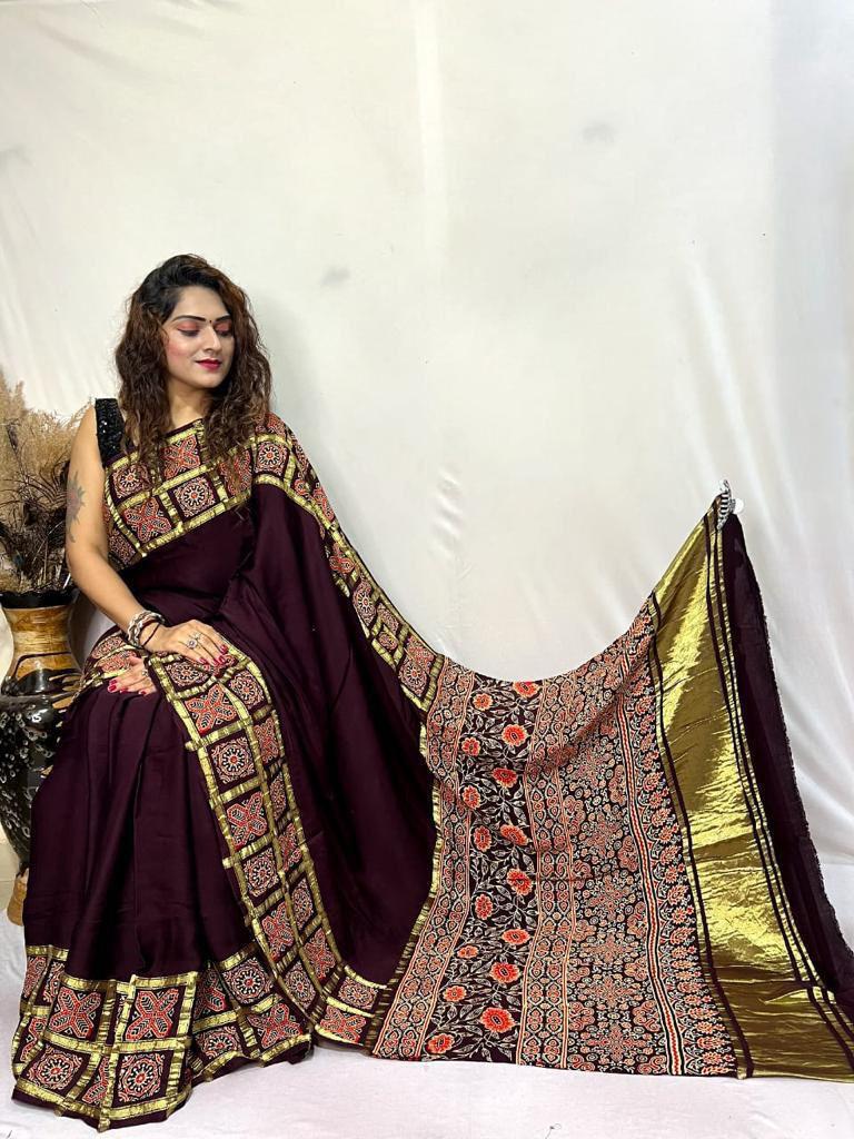 Ajrakh modal silk