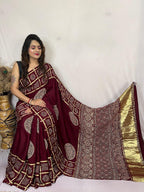 Ajrakh modal silk