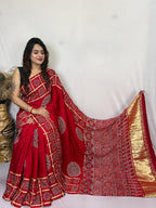 Ajrakh modal silk
