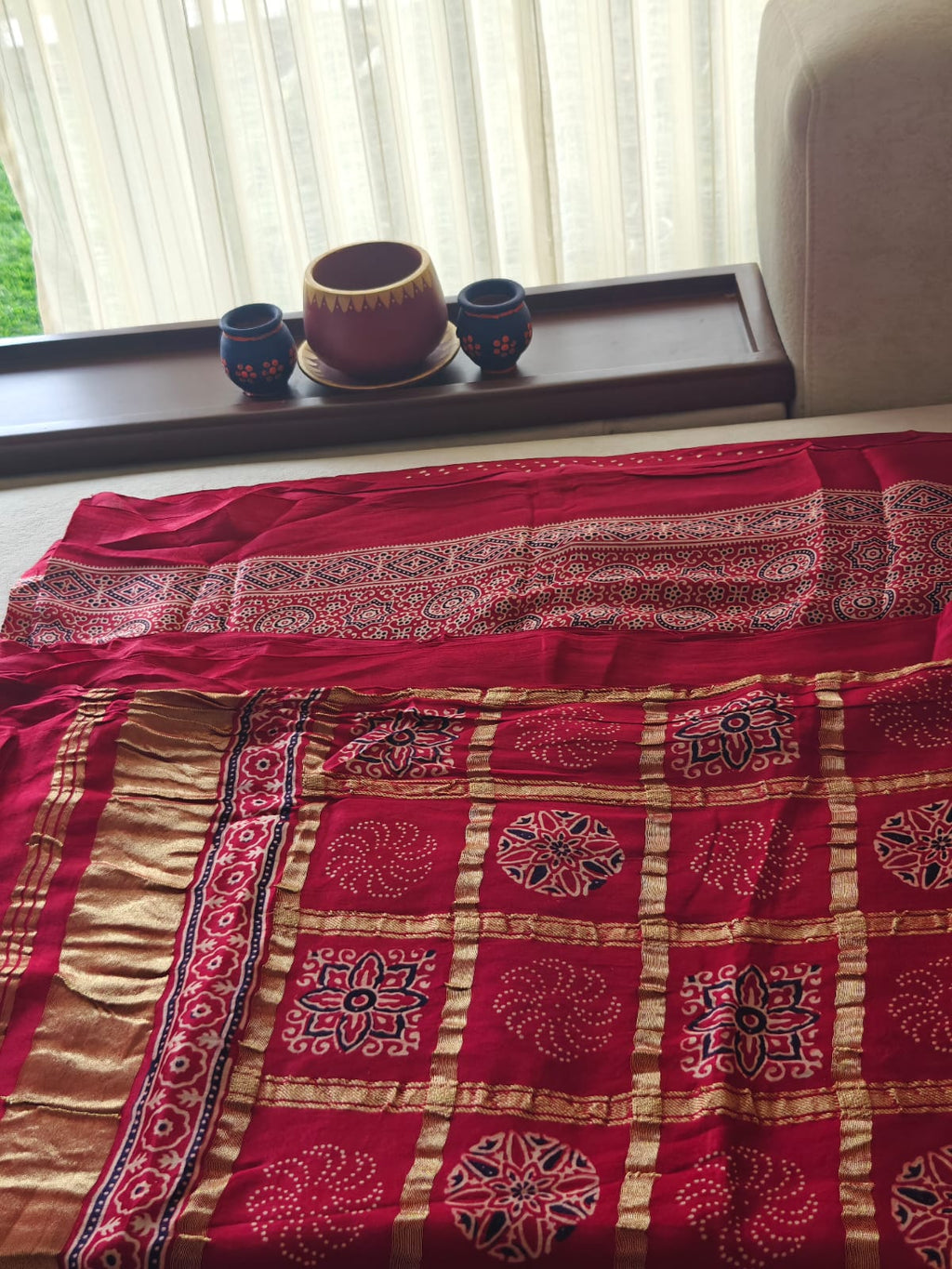Ajrakh modal silk