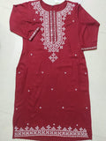 Hand embroidery cotton kurta