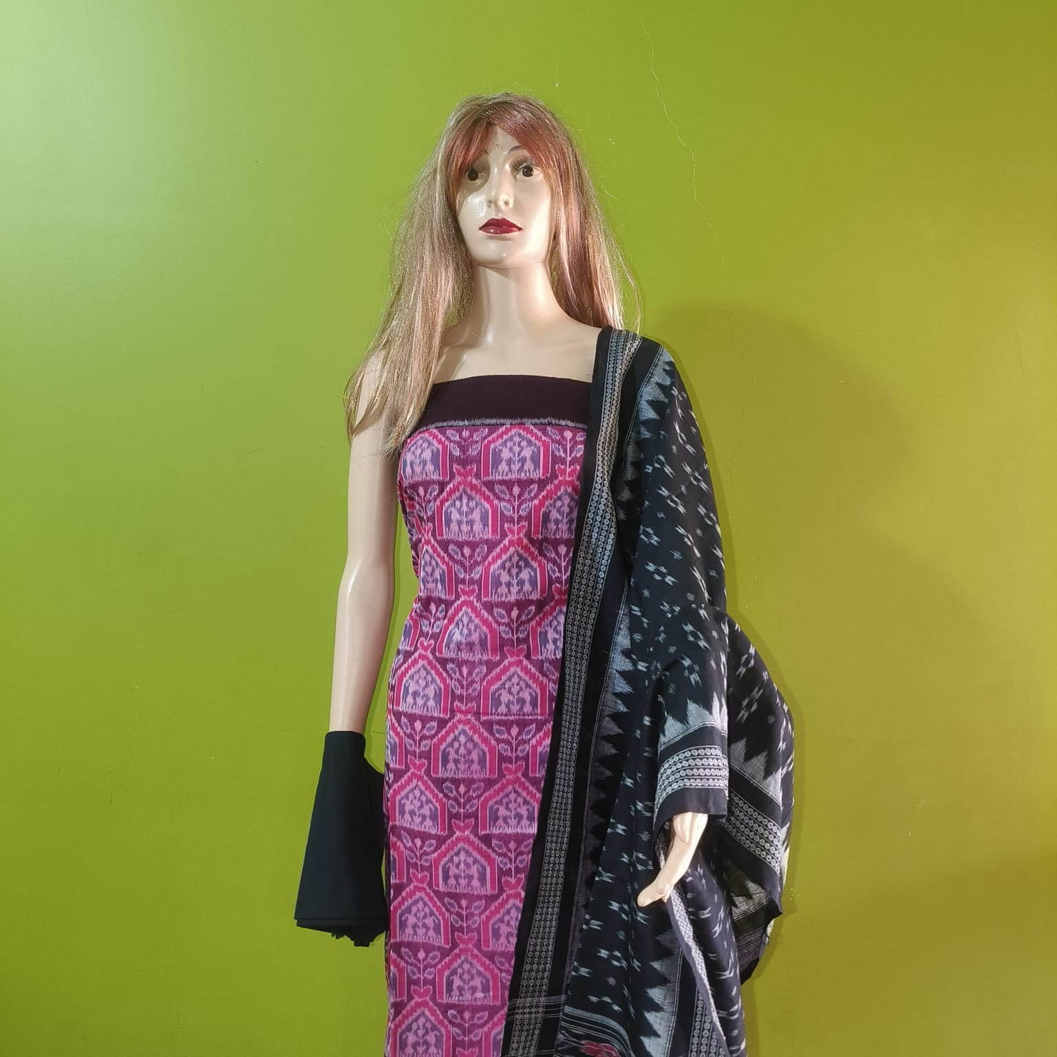 pure cotton sambalpuri dress material