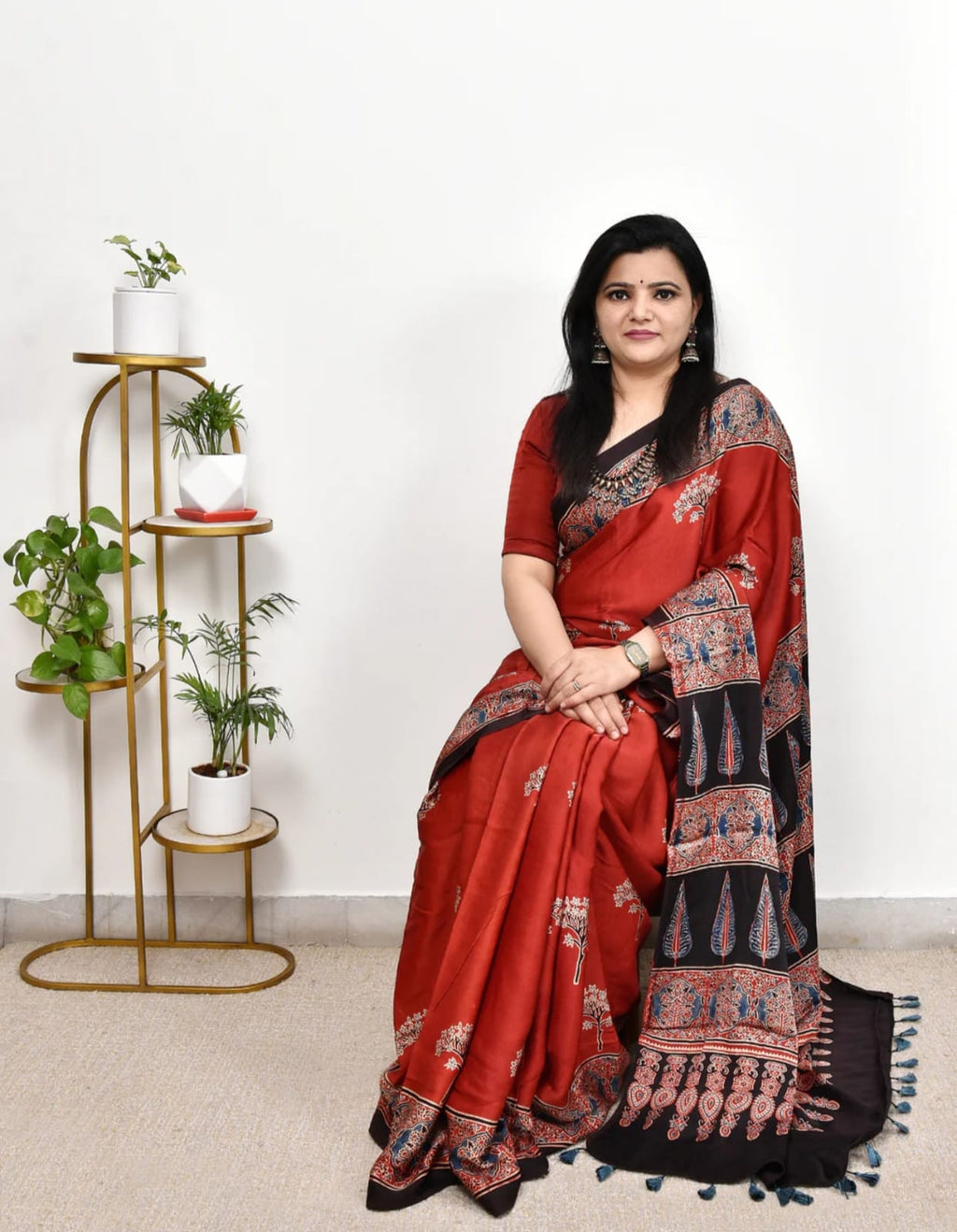 Ajrakh modal silk