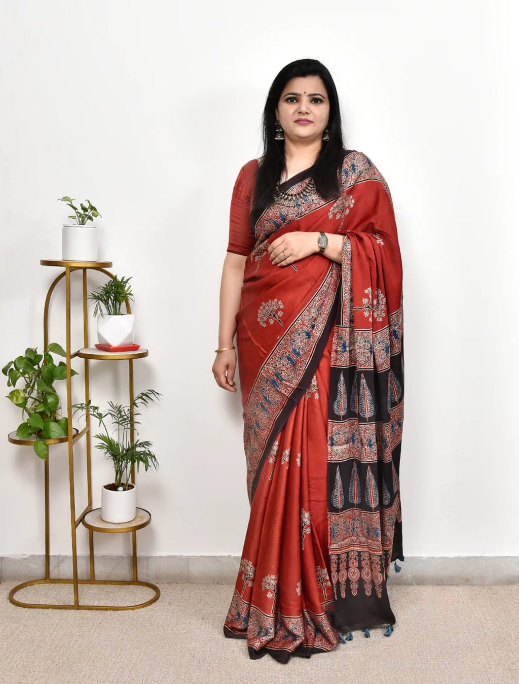 Ajrakh modal silk